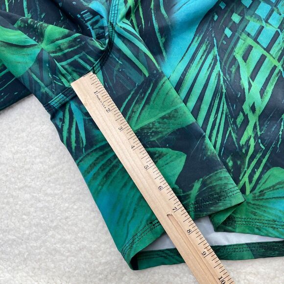 American Eagle Outfitters Board Shorts Mens Large Turquoise Green Palm Frond - Picture 10 of 11